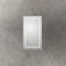 Зеркало BELBAGNO SPC-KRAFT-500-900-LED-TCH-WARM в алюминиевой раме со встроенным светильником, сенсорным выключателем и подогревом, 500x32x900