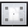 Зеркало BELBAGNO SPC-KRAFT-500-900-LED-TCH-WARM-NERO в алюминиевой раме со встроенным светильником, сенсорным выключателем и подогревом, 500x32x900