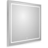 Зеркало BELBAGNO SPC-KRAFT-800-800-LED-TCH-WARM в алюминиевой раме со встроенным светильником, сенсорным выключателем и подогревом, 800x32x800