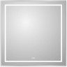 Зеркало BELBAGNO SPC-KRAFT-800-800-LED-TCH-WARM в алюминиевой раме со встроенным светильником, сенсорным выключателем и подогревом, 800x32x800