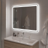 Зеркало с встроенным светильником BELBAGNO SPC-MAR-1000-800-LED-TCH-LNZ сенсорным выключателем и линзой