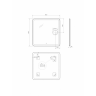 Зеркало с встроенным светильником BELBAGNO SPC-MAR-800-800-LED-TCH-LNZ сенсорным выключателем и линзой