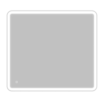 Зеркало с встроенным светильником BELBAGNO SPC-MAR-900-800-LED-TCH-LNZ сенсорным выключателем и линзой
