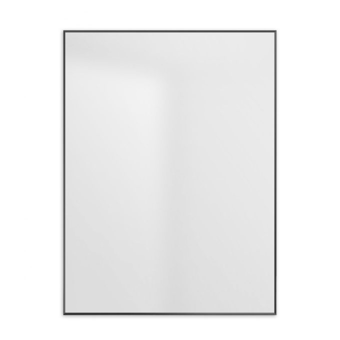 Зеркало в алюминиевой раме BELBAGNO SPC-AL-500-800 Nero, 500x20x800